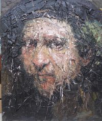 Oliver Jordan, Rembrandt, 2016, &Ouml;l auf Leinwand, 105 x 85 cm, courtesy Galerie Seippel, K&ouml;ln